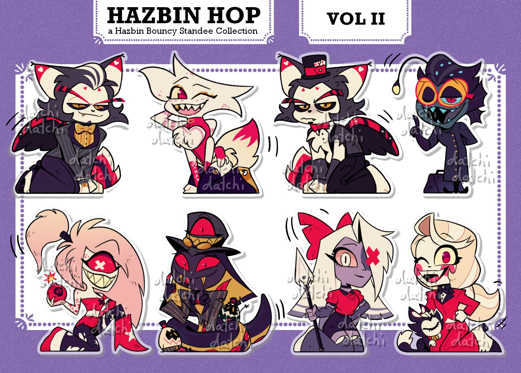 HAZBIN HOP: a bouncy standee collection Vol 2 | DatchiDatchi
